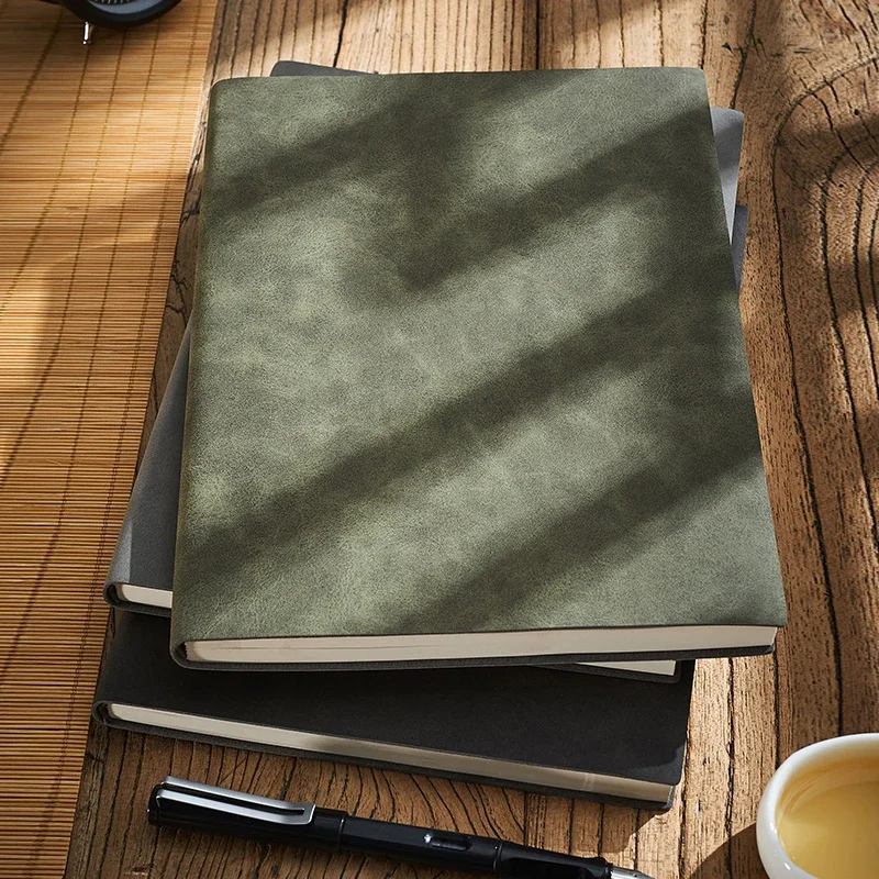 

Notepad Diary Line Business Large Office Copy Pages Sheepskin 260 Journal Leather Soft Thicken Agenda Notebook Sheets