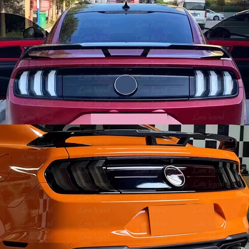 ДЛЯ FORD MUSTANG S550 2015-2022 GT STYLE Глянцевое черное крыло опоры заднего багажника