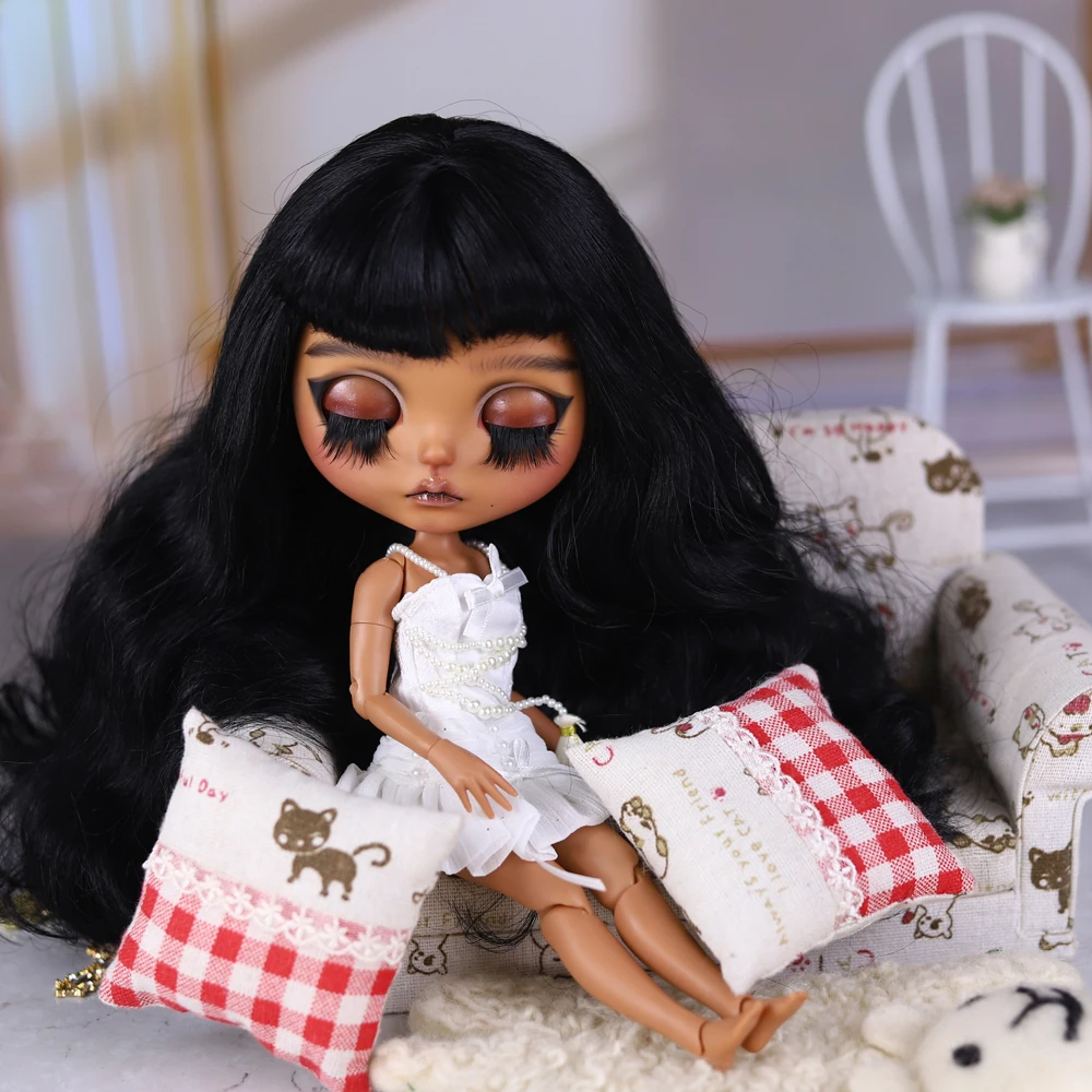 Фото Кукла ICY DBS Blyth, масштаб 1/6, 30 см, черные глаза, ручная роспись макияжа, черные волосы, различные стили, варианты кукол в обнаженном виде и т.д. №1