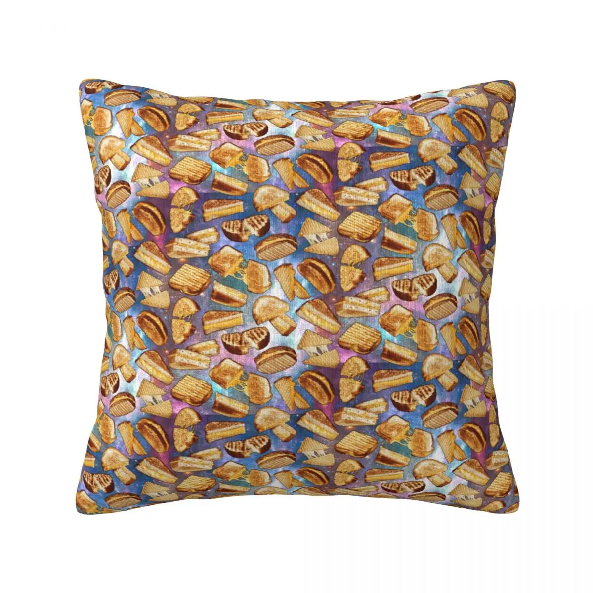 

Space Grilled Cheese Pattern Throw Pillow Cover Decorative Pillow Covers Home Pillows Shells Cushion Cover Zippered Pillowcase