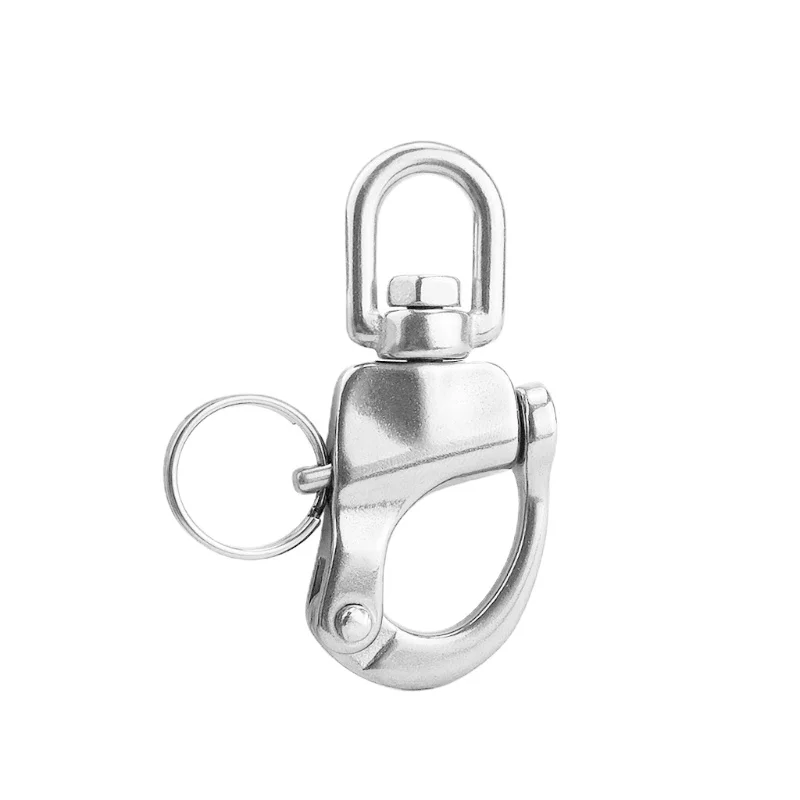 

316 Stainless Steel Swivel Shackle Quick Release Boat Anchor Chain Eye Shackle Swivel Snap Hook for Marine Architectural