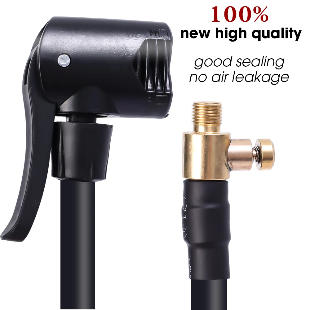 

2in1 Tire Air Pump Extension Tube Nozzle Adapter with Bleed Hose Pump Electric Pump Connector Accessories 10/20/30 Cm