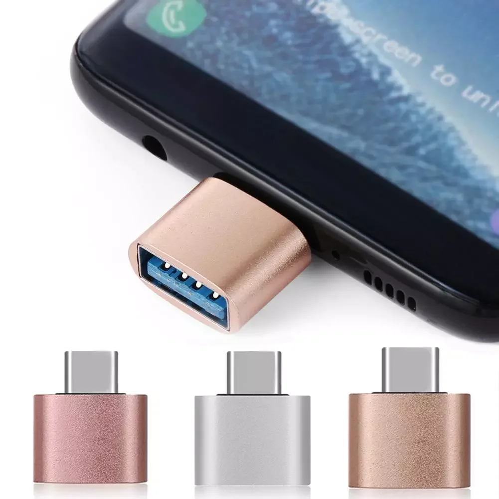 

Mobile Phone Adapters Portable Type-C Male to Female OTG Converter Adapter for Android Smartphones Mobile Phone Accessories 2021