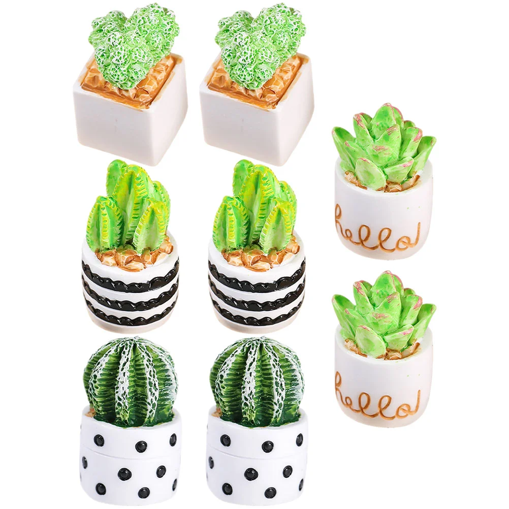 

Potted Faux Artificial Succulent Mini Fake Miniature Pot Tiny Flower House Ornament Model Garden Bonsai Greenery Succulents