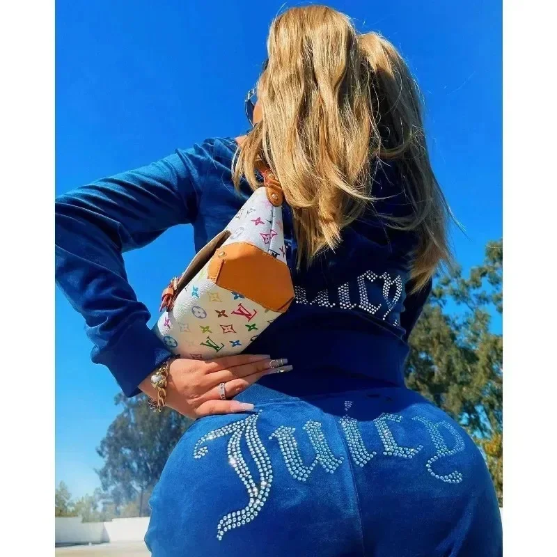 Премиум косплей-костюм для женщин Juicy Couture, зимний, с длинными брюками, худи, комплект из нескольких предметов, на молнии, спортивный костюм Cro Cos. (art.: 3920dcfe276e3) - 3920dcfe276e3