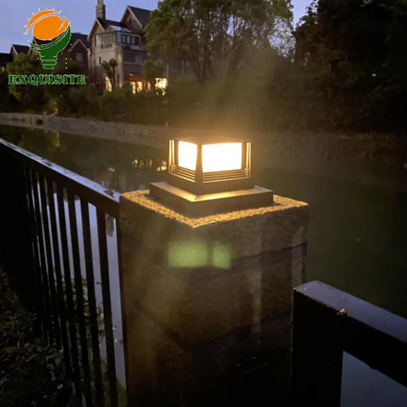 

Led Light Garden Street Fence Lamp Outdoor Solar Powered Wholesale 2023 Landscape Lamp Light Solar Pillar Post Cap Waterproof