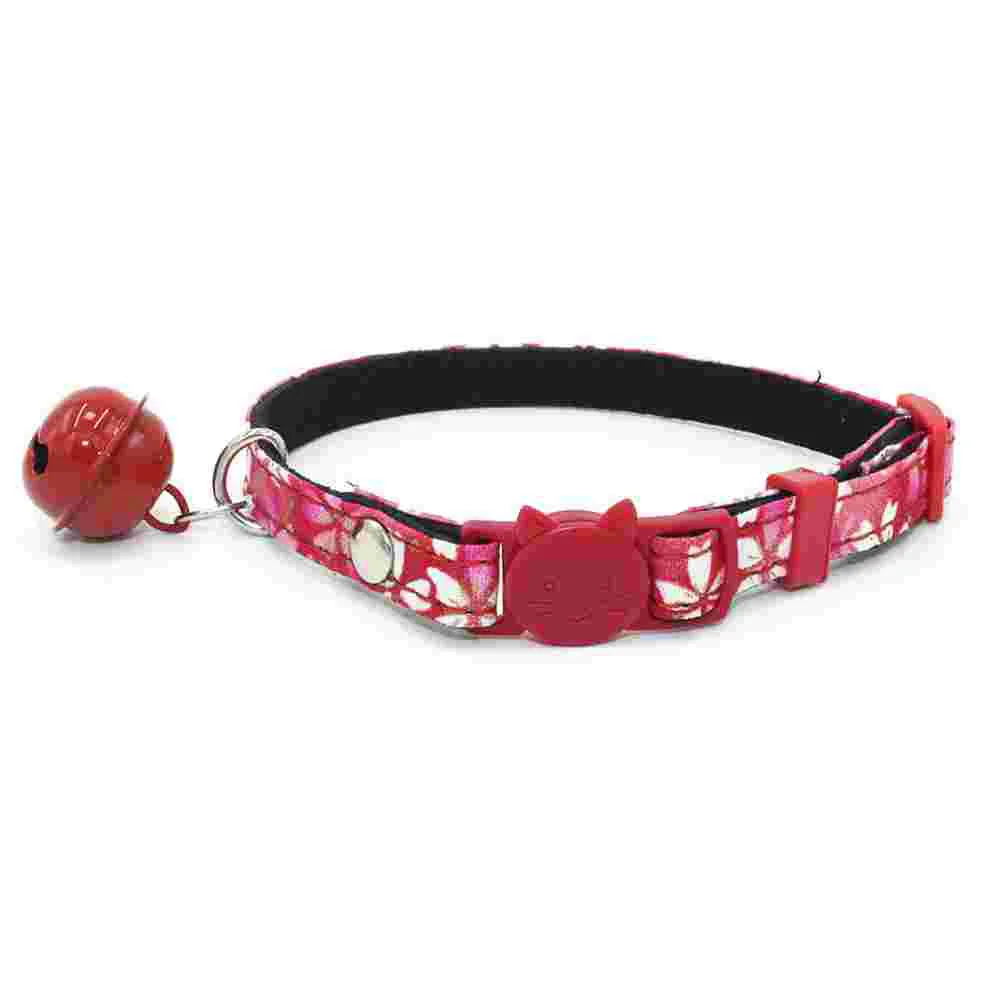 

Cat Collars with Bell- 3 Cats Breakaway Collars with Bells Kitten Collar Adjustable Cat Collars Christmas Collar Safety