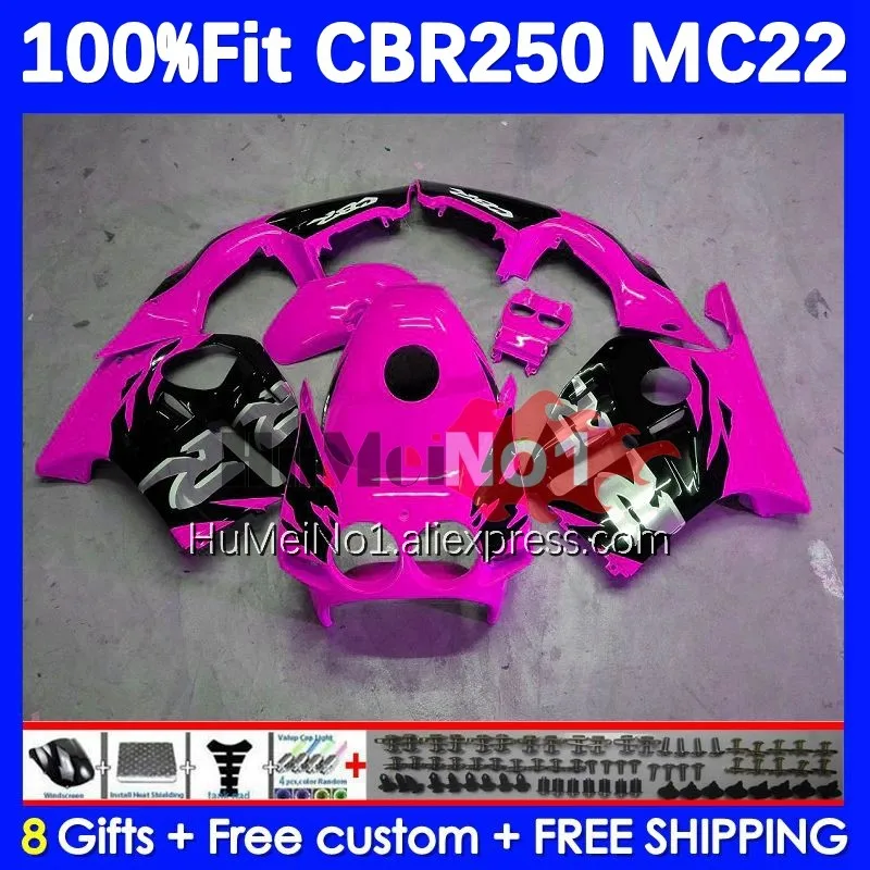 

Инъекция для HONDA CBR 250RR CBR250RR 90 91 92 93 94 193No.160 розовый черный MC22 CBR250 RR 1995 1996 1997 1998