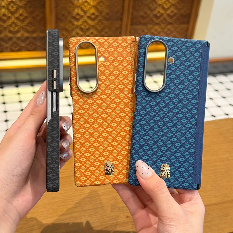 Чехол для Samsung Z Fold8 Ultra 7 6 5 Z Fold Special W24 W26 W27 с двойной осевой защитой шарнира, с ромбовидной сеткой, магнитный, для мобильного телефона (art.: 3920dbf3d67a2) - 3920dbf3d67a2