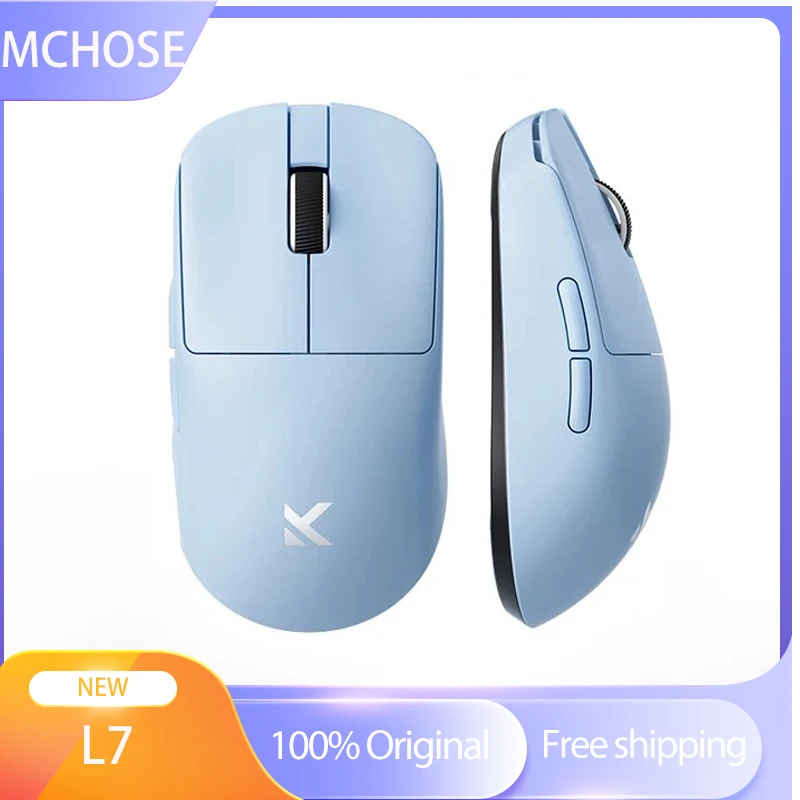 MCHOSE L7 Индивидуальная игровая мышь 8K Скорость опрокидывания Dongle Легкий 2 4 г BT
