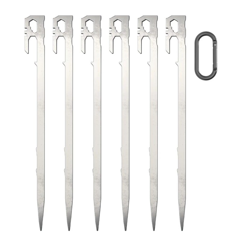 

28cm Stainless Tent Stakes Tent Nail Ground Pegs for Outdoor Camping Canopy Tarp