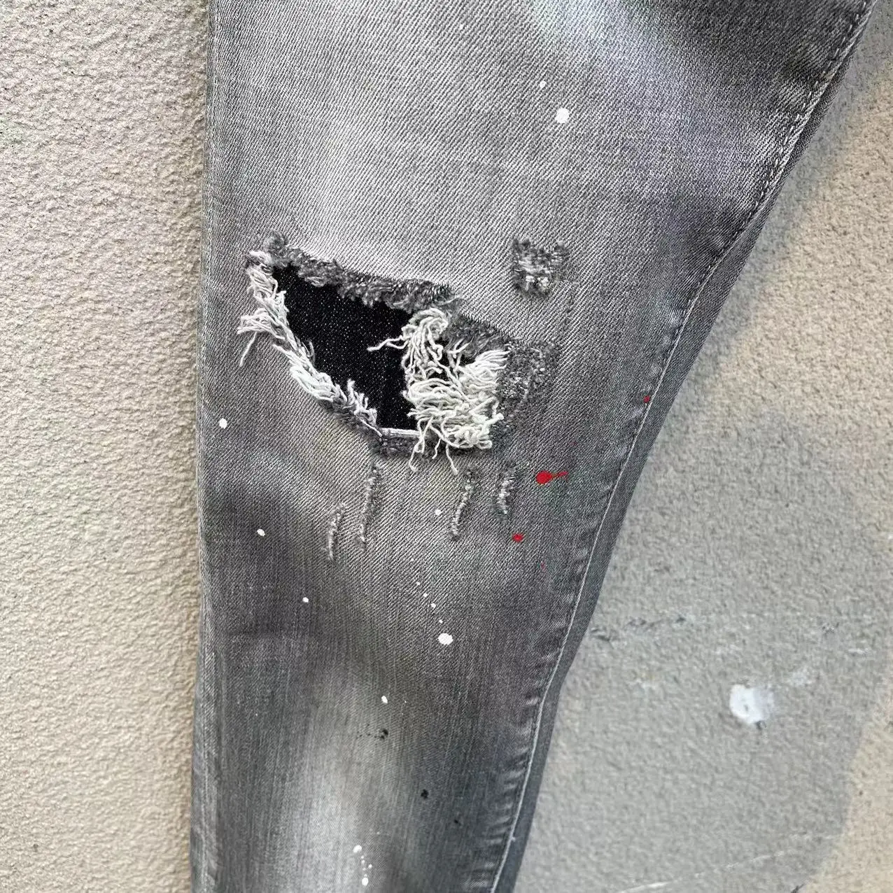 2023 Spring/Summer New D2 Jeans Fashion Zipper Decoration Versatile Slim Fit Feet Fashion Men's Pants