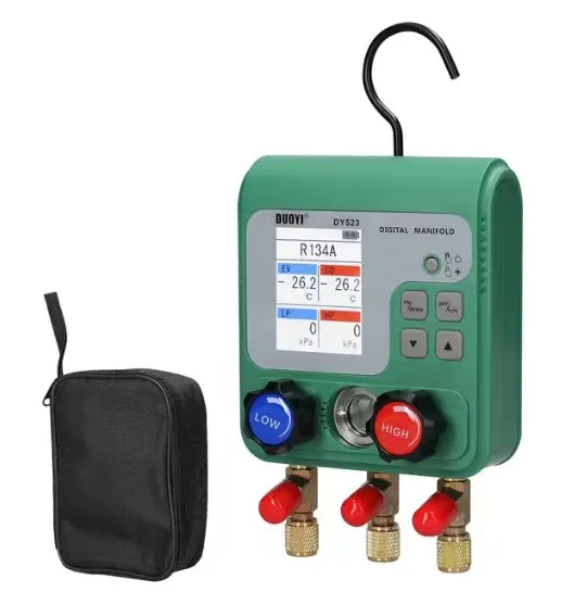 Двойной манометр 0-6000 кПа набор цифровых манометров для коллектора DY523