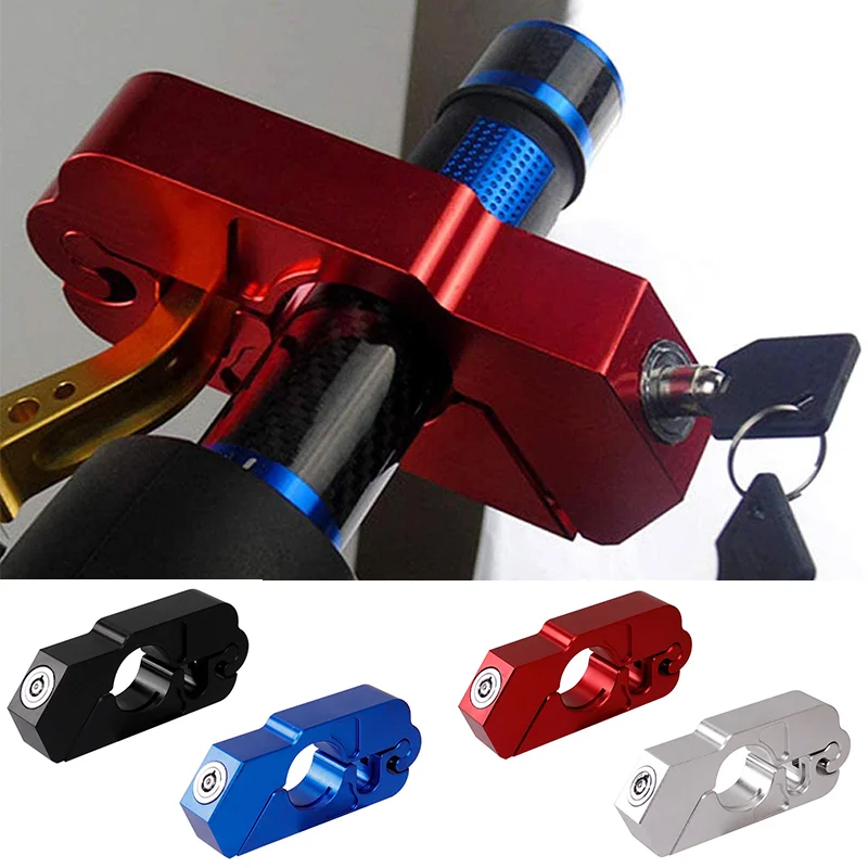 

Motorcycle Grip Security Safety CNC Locks Handset Brake Lever Disc Locking Fit Scooter ATV Anti-theft Lock Moto Accessories