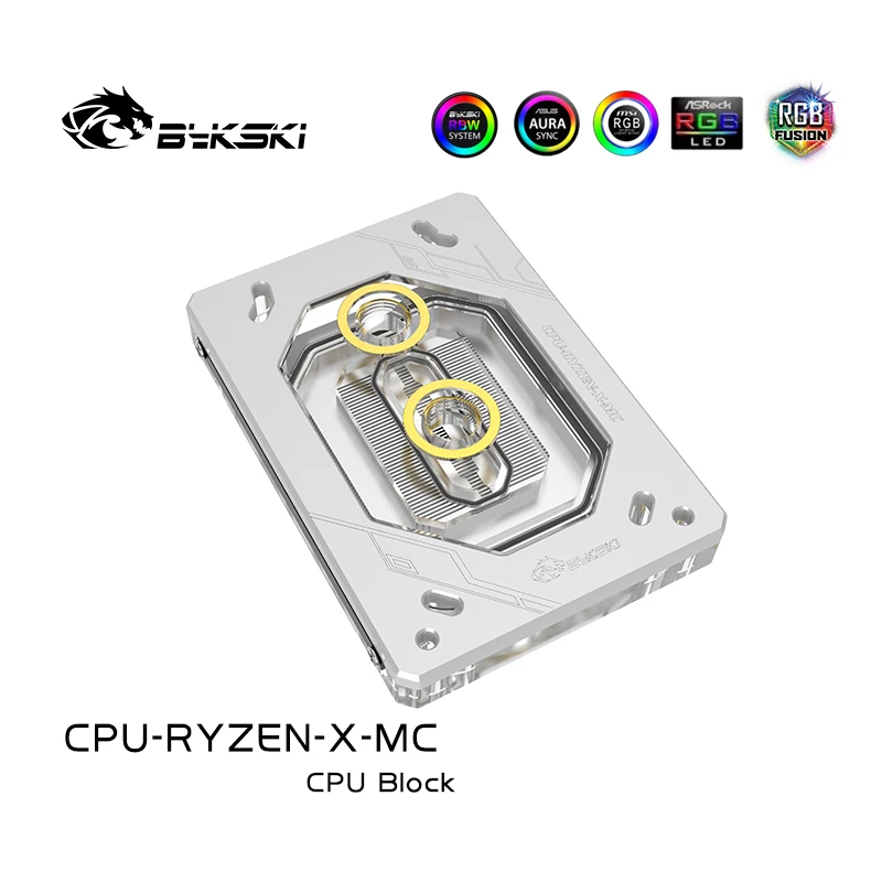 Водяной блок для процессора Bykski AMD RYZEN3000 AM3 + AM4 1950X TR4 X399 X570 материнская плата/5 В 3PIN