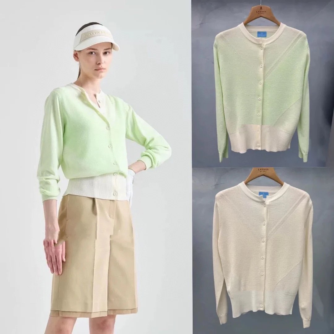 

Women's Golf Knitted Cardigan High Quality Apparel Girls' Foreign Style Korean Top Clothes