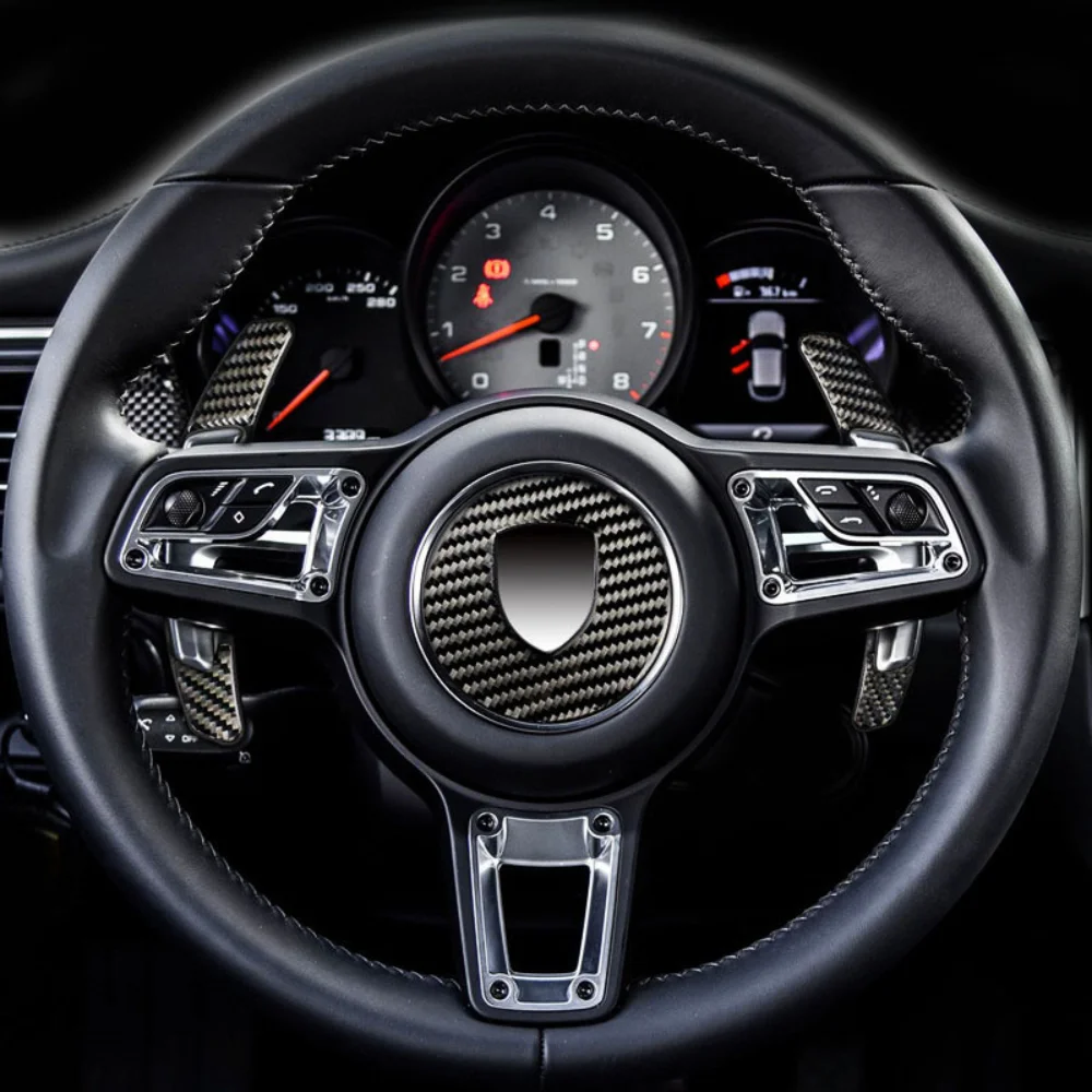 

Для Porsche Macan модификация из углеродного волокна центральная консоль рулевое колесо дверная Шестерня аксессуары для интерьера декоративные наклейки