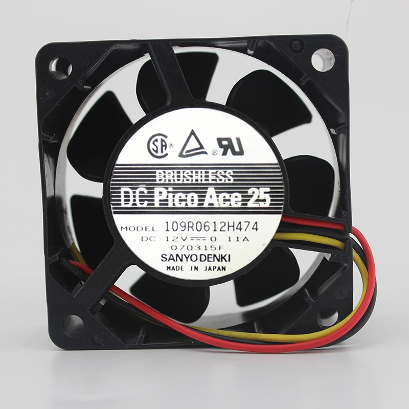 

BRAND NEW ORIGINAL 60*60*25MM Cooling Fan 109R0612G401 109R0612G402 109R0612H401 109R0612H4011 109R0612H402 109R0612H474