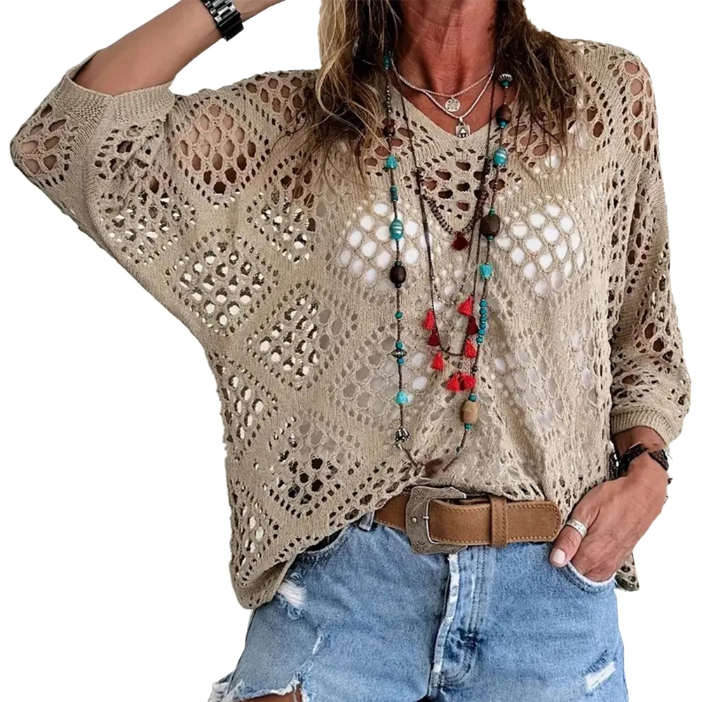 Повседневная Блузка с рукавом летучая мышь свитер для повседневного