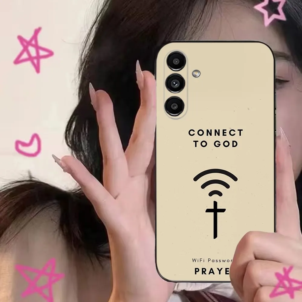 Чехол для телефона с христианским крестом Библии Иисуса Samsung S24 S21 S22 S23 S30 Ultra S20 Plus Fe