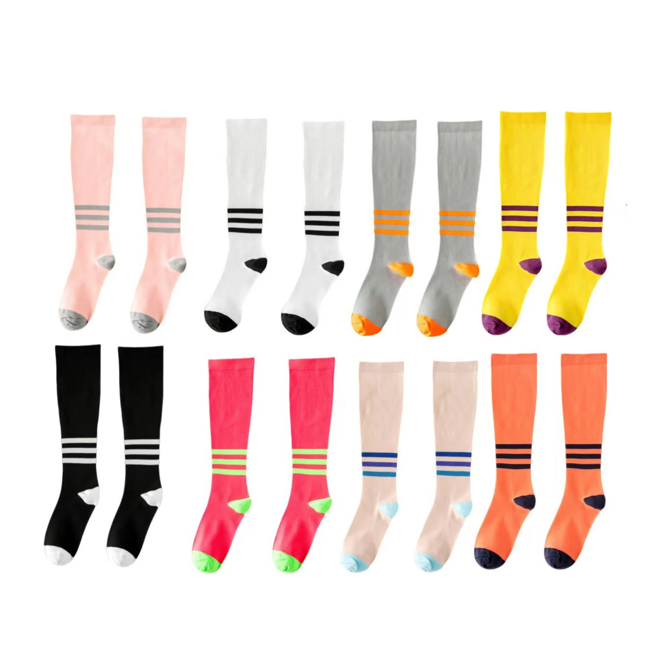 New Hosiery For Outdoor Sports Men And Women Running A Marathon Fitness Rope Skipping Compression Stockings Spring summer