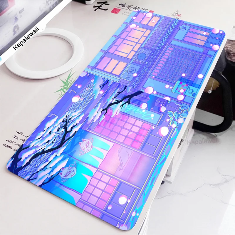 

Landscape Cartoon Mouse Pad Anime Notbook Computer XL Mousepad Overlock Edge Big Gaming Gamer to Laptop Speed Keyboard Mouse Mat