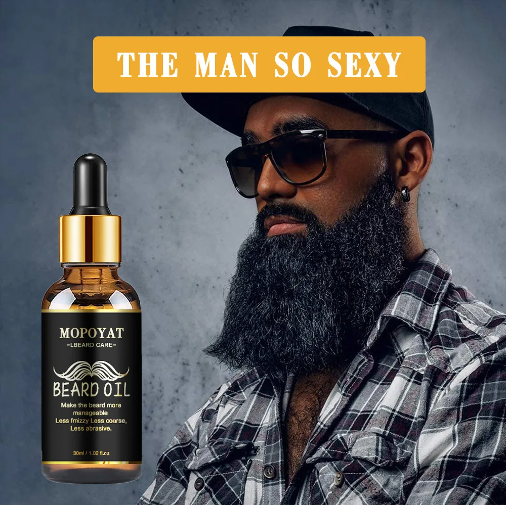 30ml Effective Beard Growth Beard Fast Plump Growth Men's Beard Growth Essence Nourishing Enhancement Oil Beard Oil
