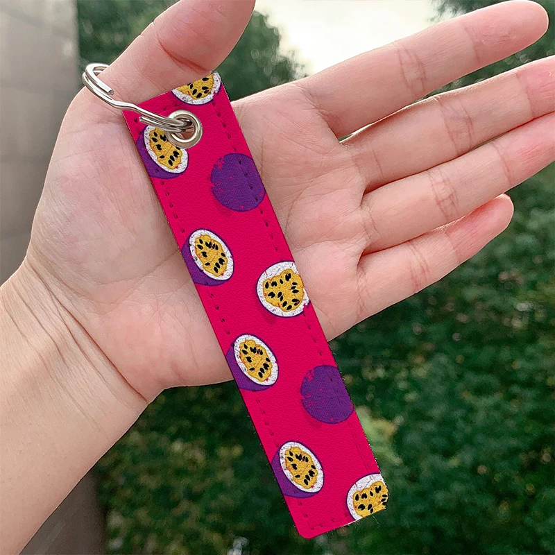 

Fashion Passion fruit Custom Key chain Strap Key ring Hanging Holder Bag Car Wallet Trinket Key chain Hanging Bag Accessories