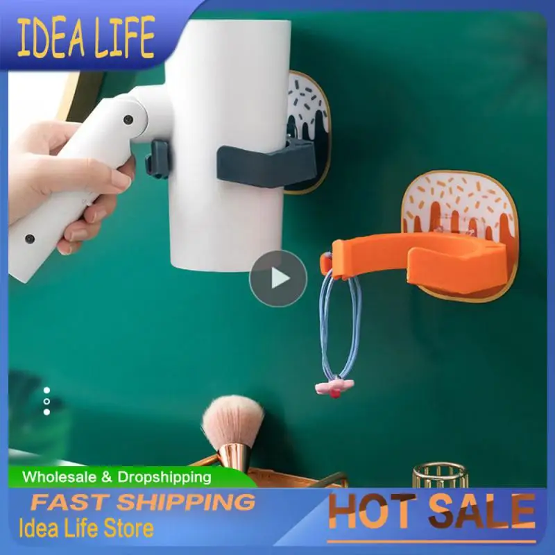 1~10PCS Luxury Punch Free Hair Dryer Holder Household Bathroom Storage Rack Multi-color Optional Hair Dryer Holder