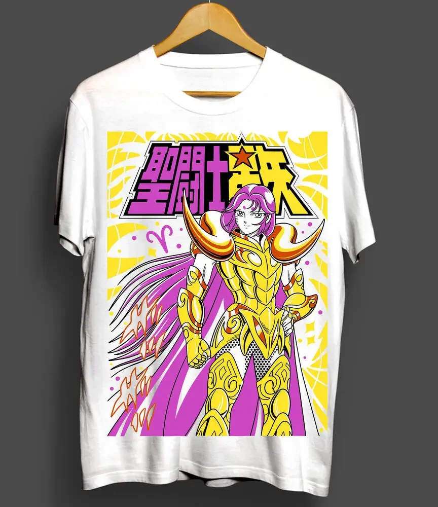 Фото Футболка Saint Seiya Mu Aries, аниме, серебряные святы, рубашка Mat миллиард, футболка всех размеров №3
