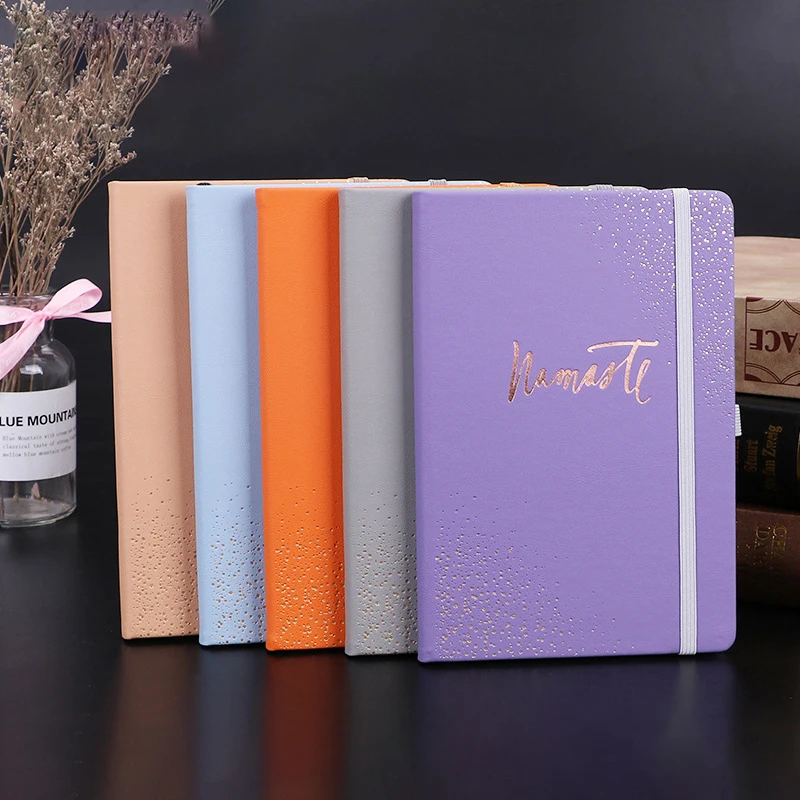 

Color Changing PU Business Notepad Notebook Diy Leather Hardcover Agenda 2022 Planner Sketchbook Student Stationery Diary Book