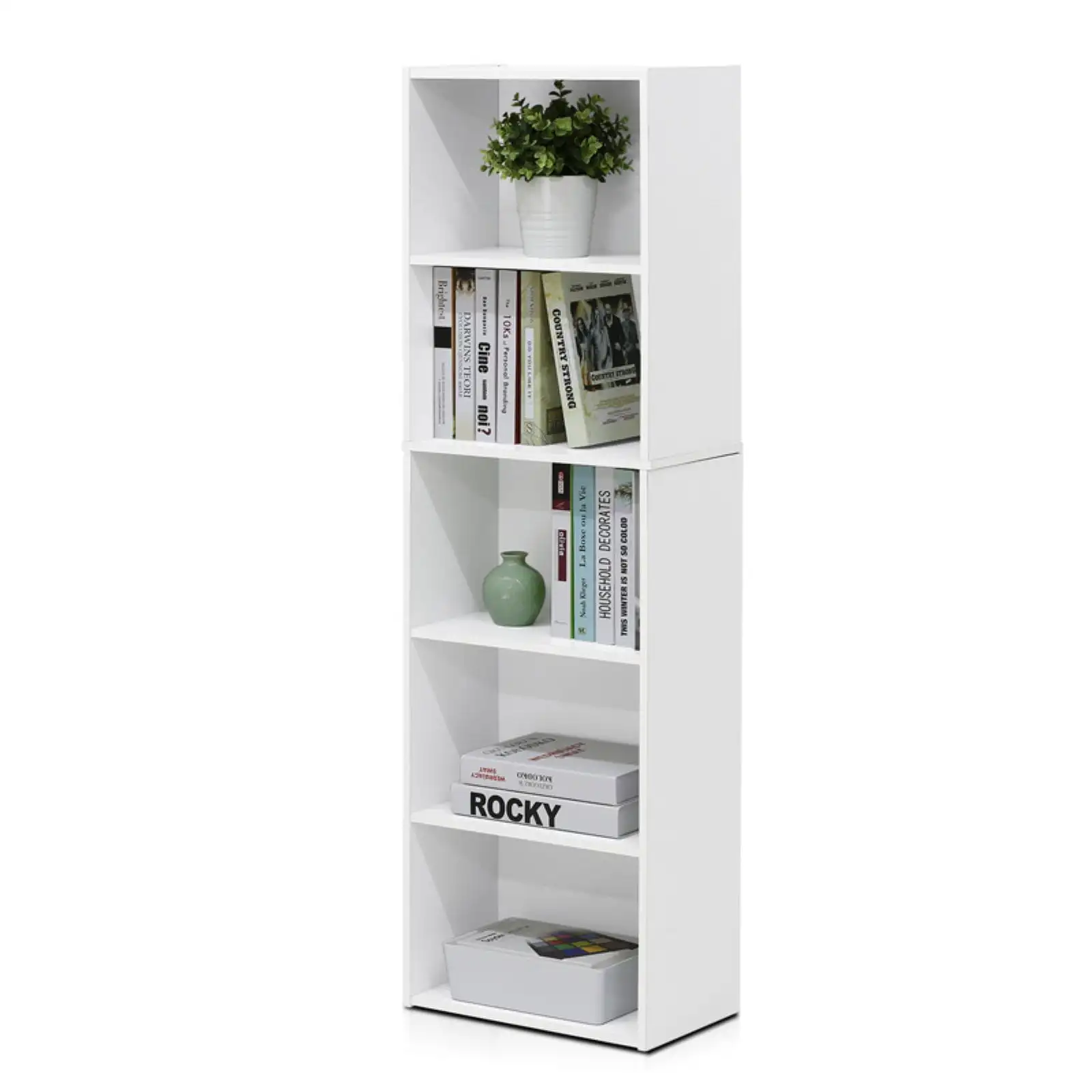 

5 Tier Reversible Open Shelf Bookcase