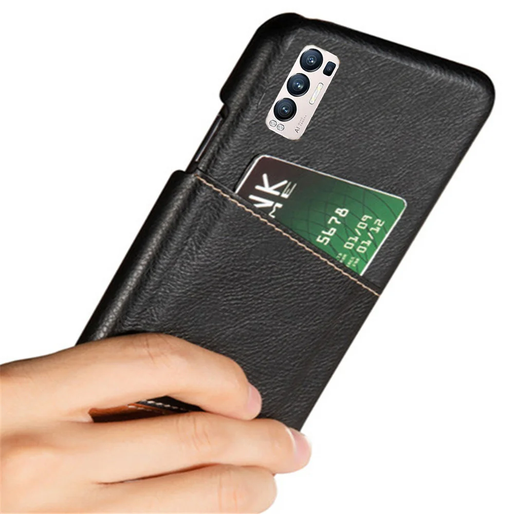 Фото Роскошный чехол для OPPO Find X3 Neo, чехол с слотом для карты, чехол из искусственной кожи со смешанным сращиванием для OPPO Find X3 Neo 5G 6,55 дюйма Capa Fin X3 X 3 №3