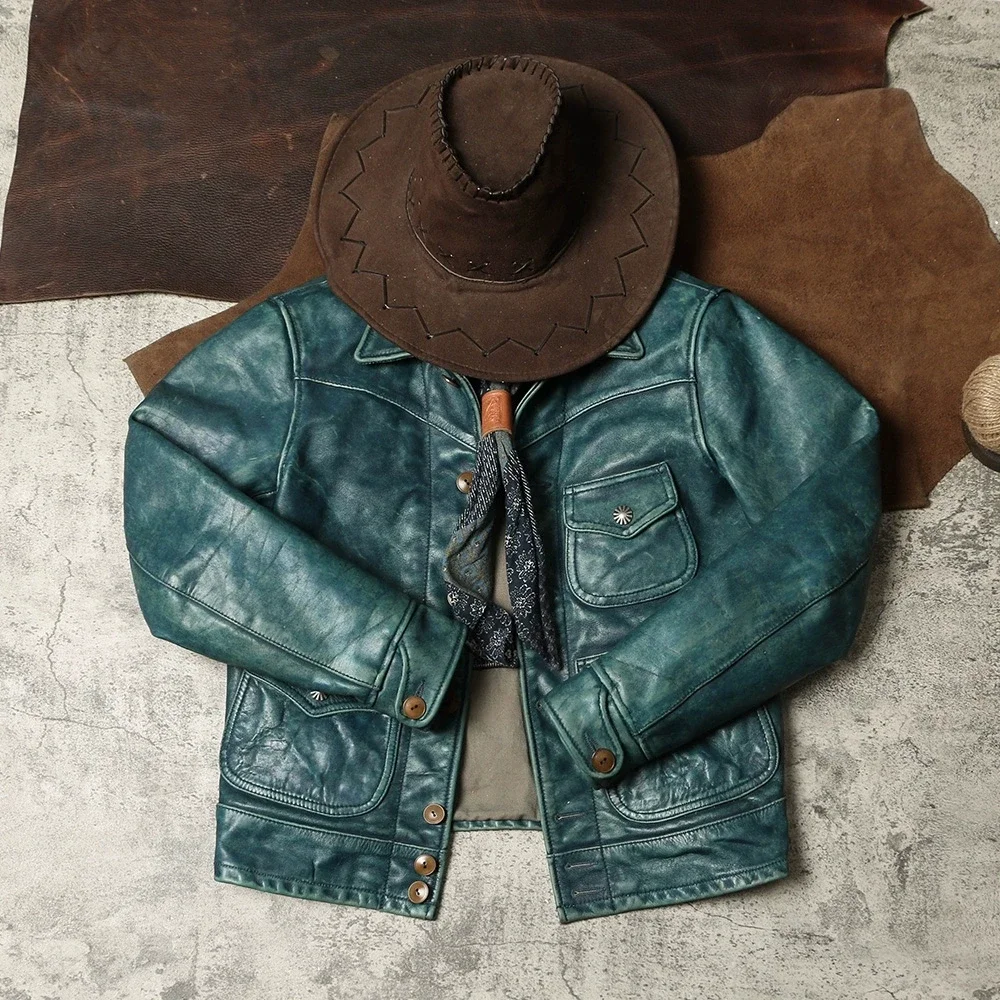 Высококачественная Тяжелая натуральная бычья кожа США DSC1050 тонкая Классическая