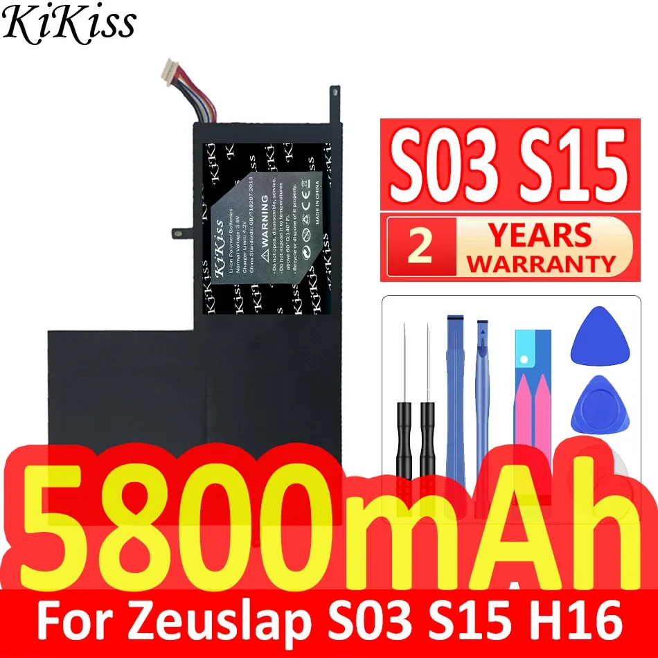 

Мощная батарея 5800 мач KiKiss S 03 S 15 для Zeuslap S03 S15 H16