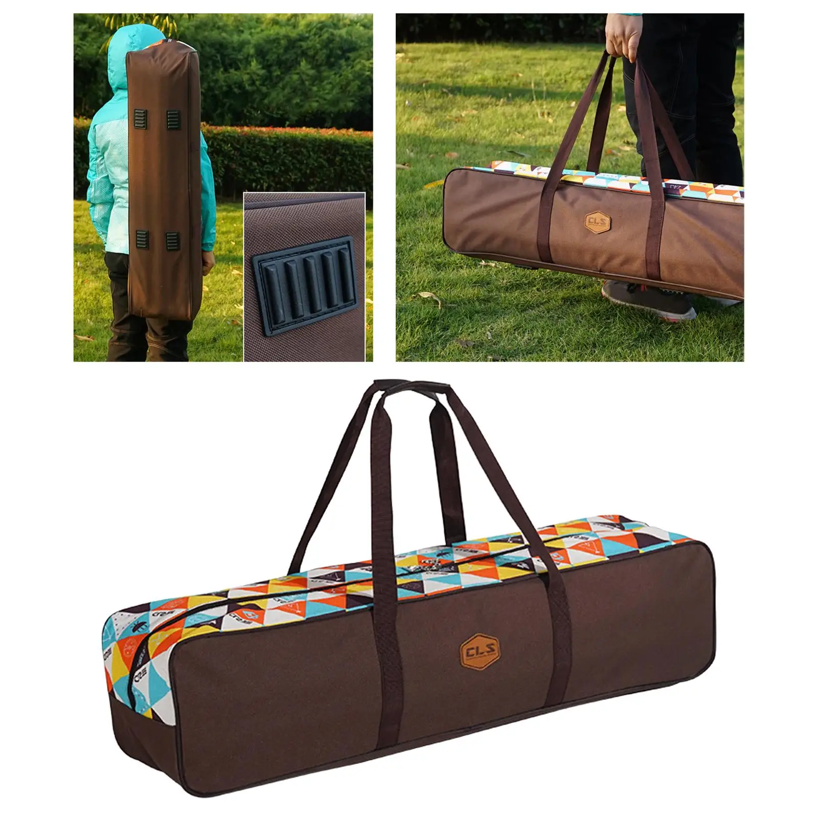 

Awning Tent Pole Bag with Drawstring Water Resistant Camping Organizer Tent Accessories Durable Pouch for Caravan Awning