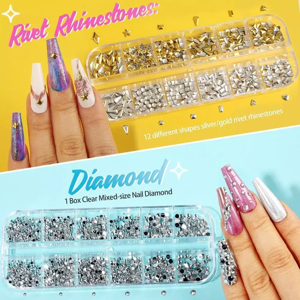 

NEW2023 1Set Nail Sequins Safe Multifunctional Nice-looking Nail Accessories Manicure Glitter Sequins for Women