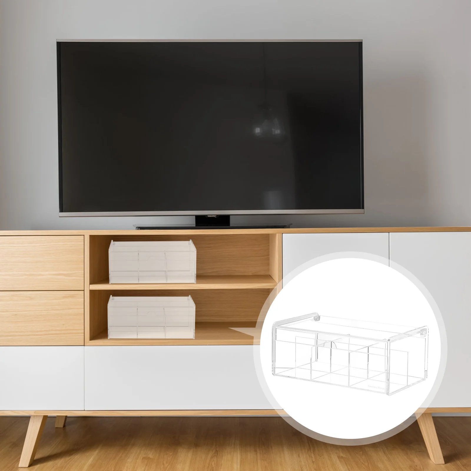 

Teastorage Organizer Holder Box Acrylic Forsugar Bin Containers Container Coffee Organiser Compartments Case Packet Kitchen