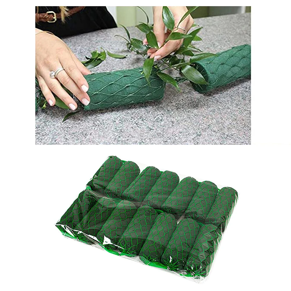 

14pcs Floral Foam Bricks Wedding Garland Oasis Floral Arch Foam Blocks Fresh Cut Foams Garden Florist DIY Flower Foams Mud Base