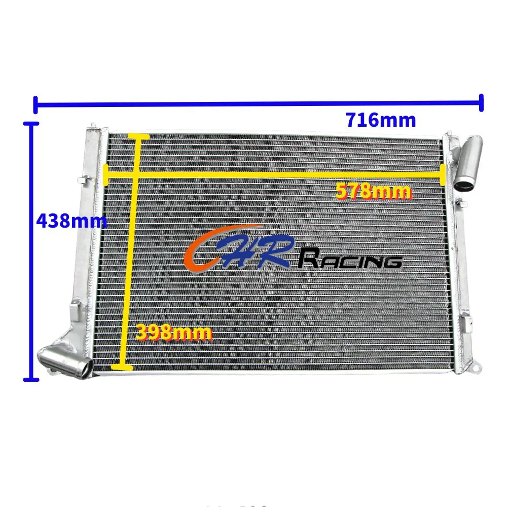 

Aluminum Radiator For 2002 - 2007 BMW MARQUE MINI COOPER S MT 1.6 TURBO R50 R52 R53 2003 2004 2005 2006