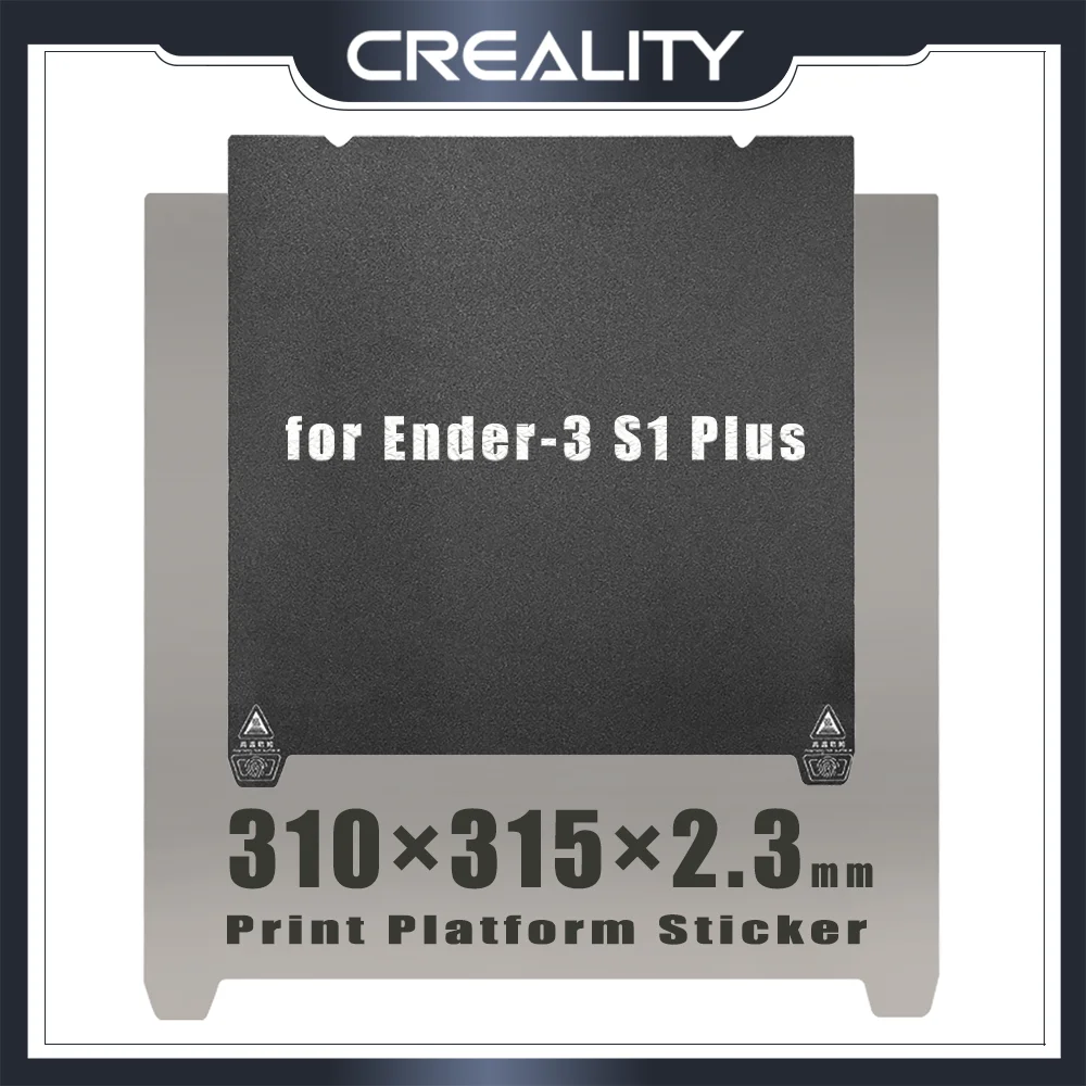 

310 X 315 X 2.3mm Flexible Magnet Build Surface Plate Heated Bed Parts Magnetic Sticker for Creality for Ender-3 S1 Plus Printer