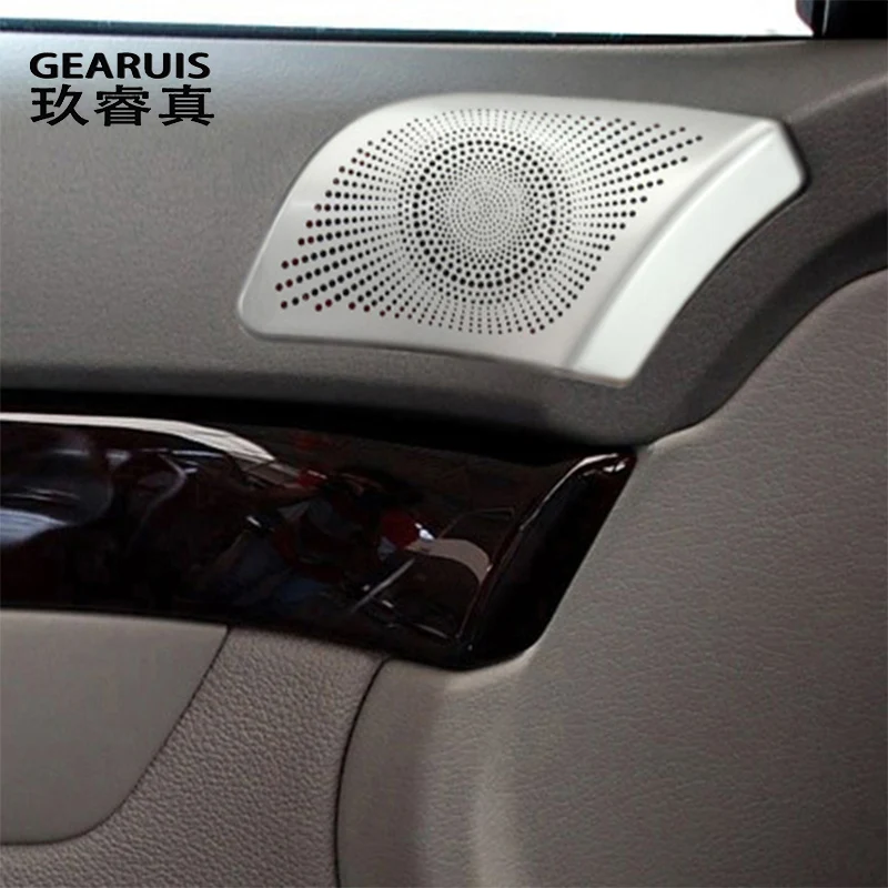 

Автомобильный Стайлинг, наклейки на передние колонки-динамики, Окно B, колонки, отделка для Audi A4 B6 B7 2002-2008, Декоративные Чехлы для дверей и ауд...