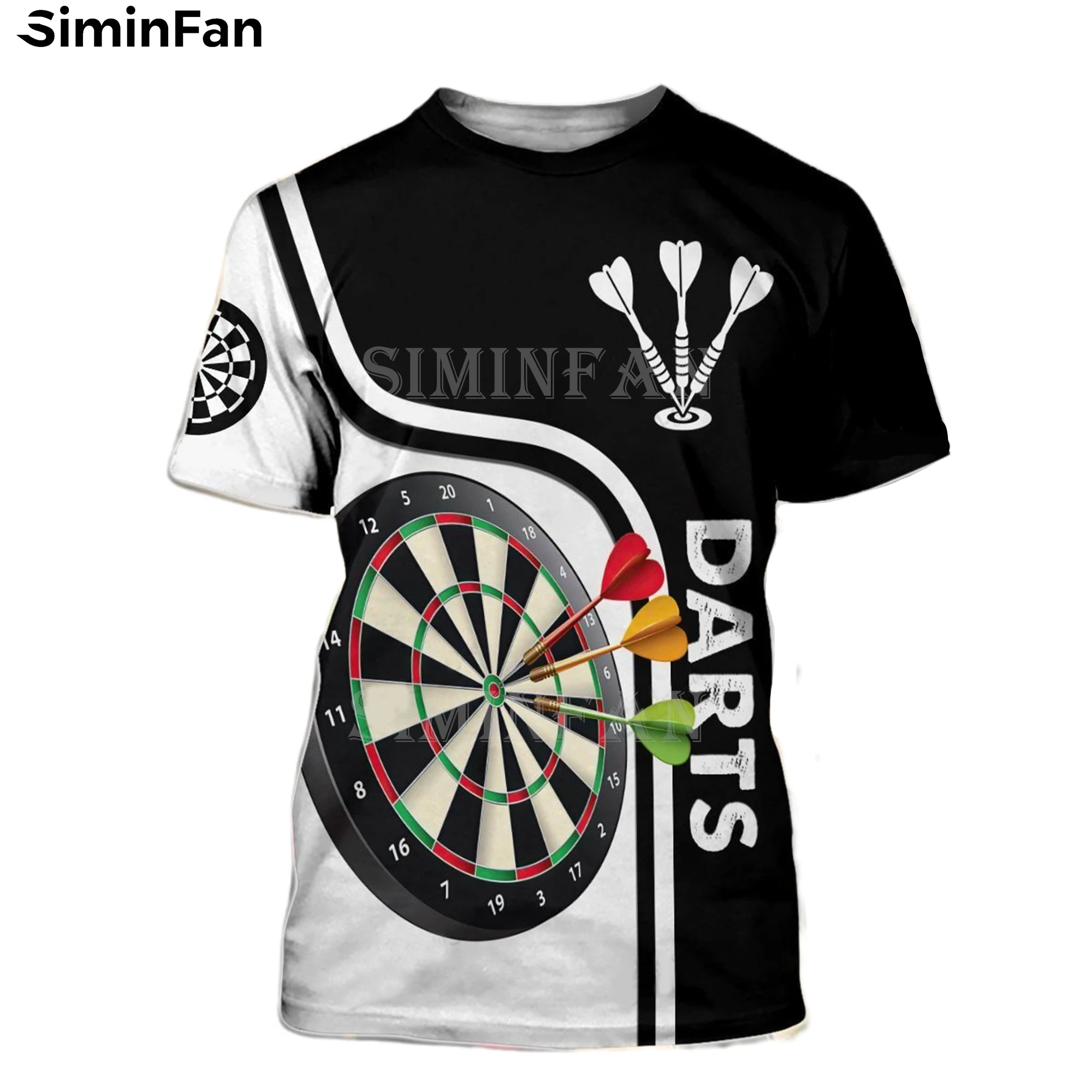 Футболка мужская летняя с 3D-принтом Повседневная рубашка коротким рукавом Топ