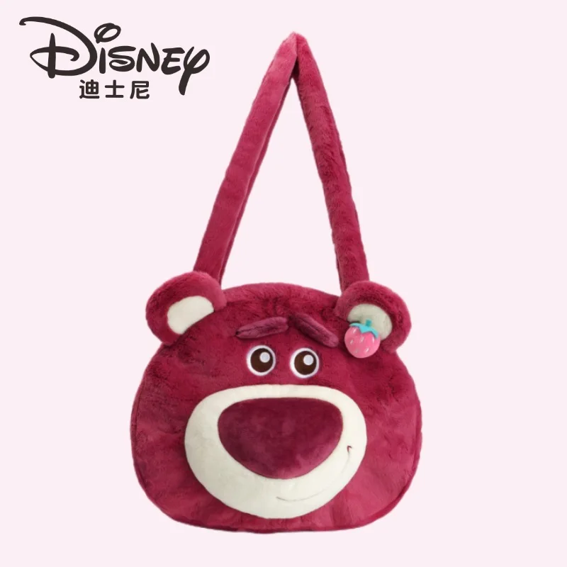 

Authentic Disney Plush Crossbody Bag Strawberry Bear Shoulder Bag Toy Story Plush Cute Doll Bag Girl Birthday Gift For Friends