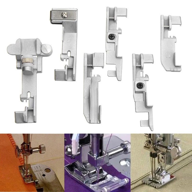 6pcs/set Serger Overlock Presser Foot Accessories Overlocking Machine Presser Foot Set For Singer 14cg754 14sh654 Yamata Consew