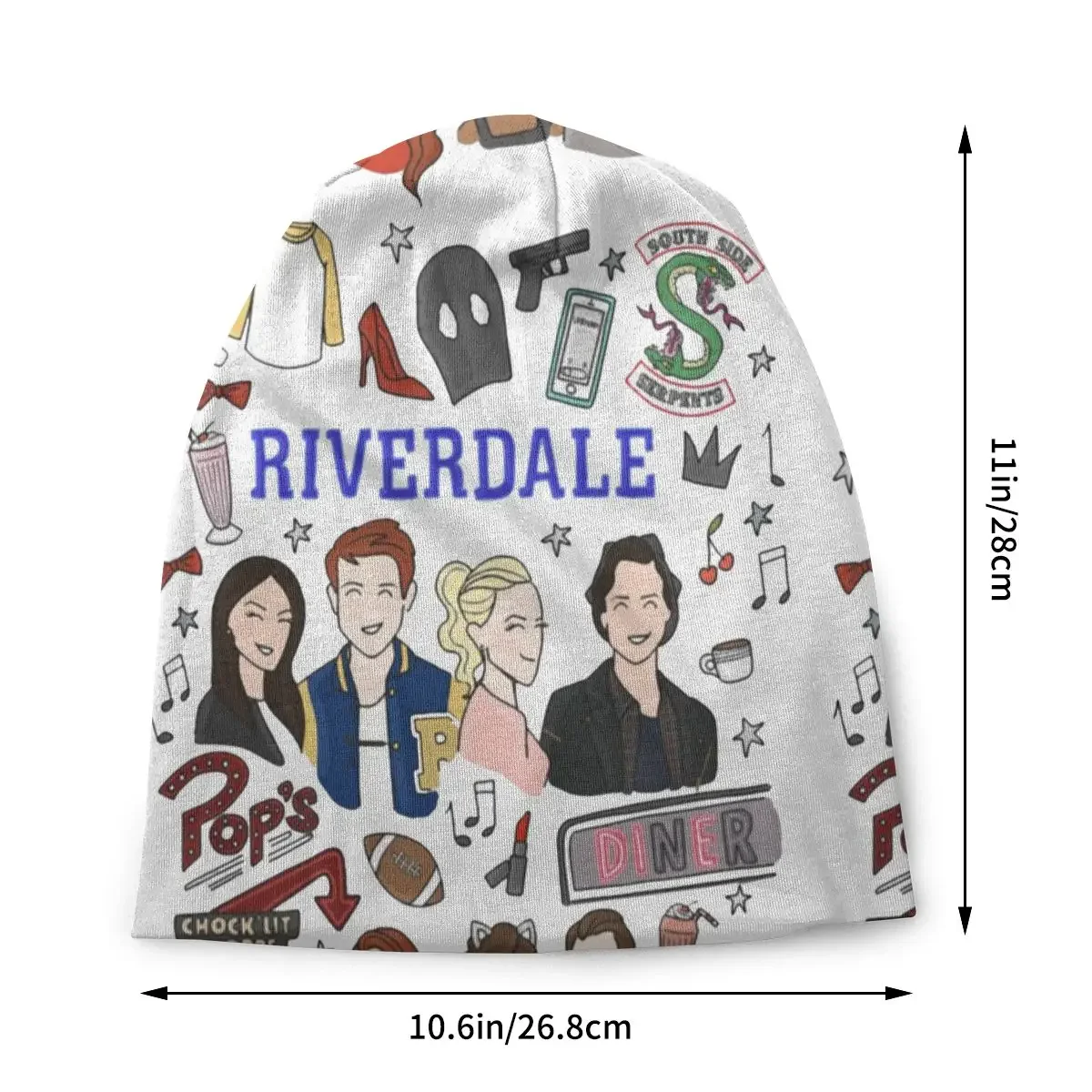 Винтажная шляпа улзан Riverdale 90s Side Serpents вязаные шапки шапочки облегающие мужские