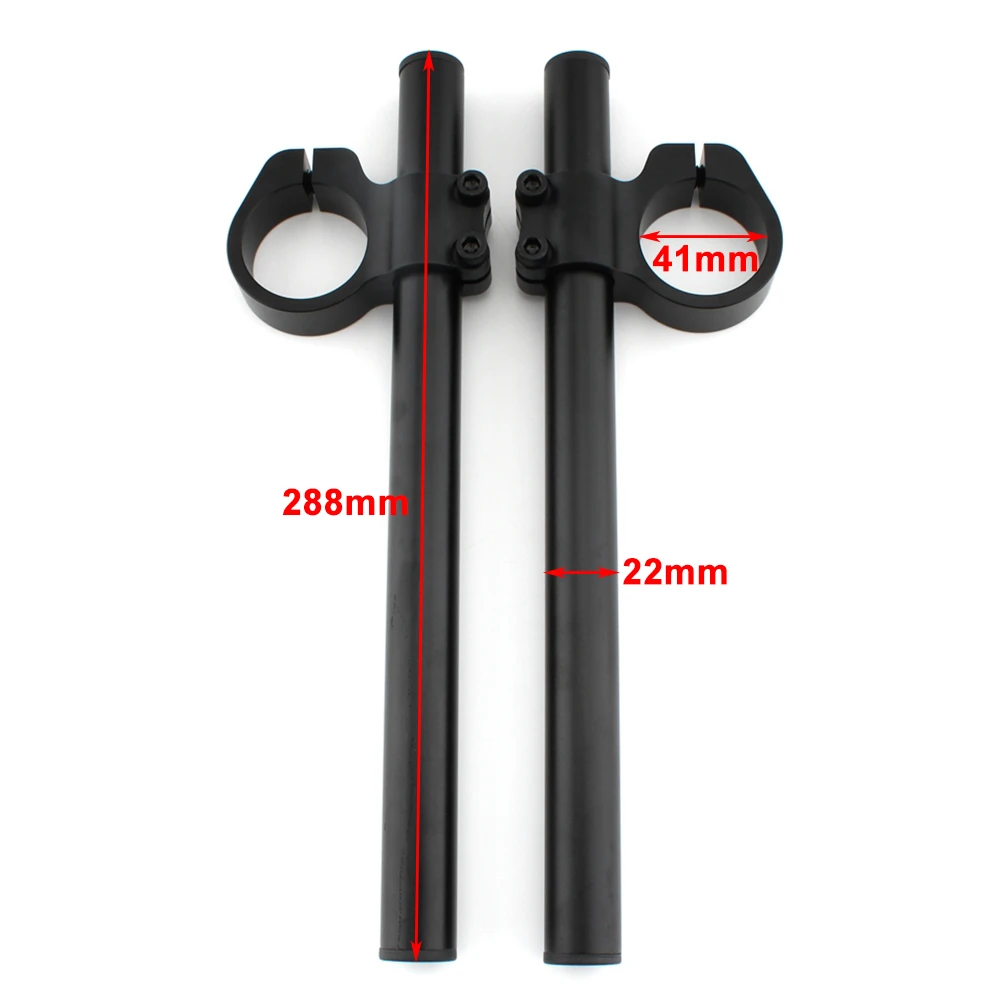 1 пара черных мотоциклетных зажимов с ЧПУ высоким подъемом универсальная версия