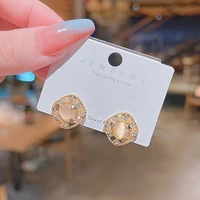 2021 trend s925 silvers new hollow flower stud earrings for women fashion earrings exquisite wholesale metal jewellery unusual