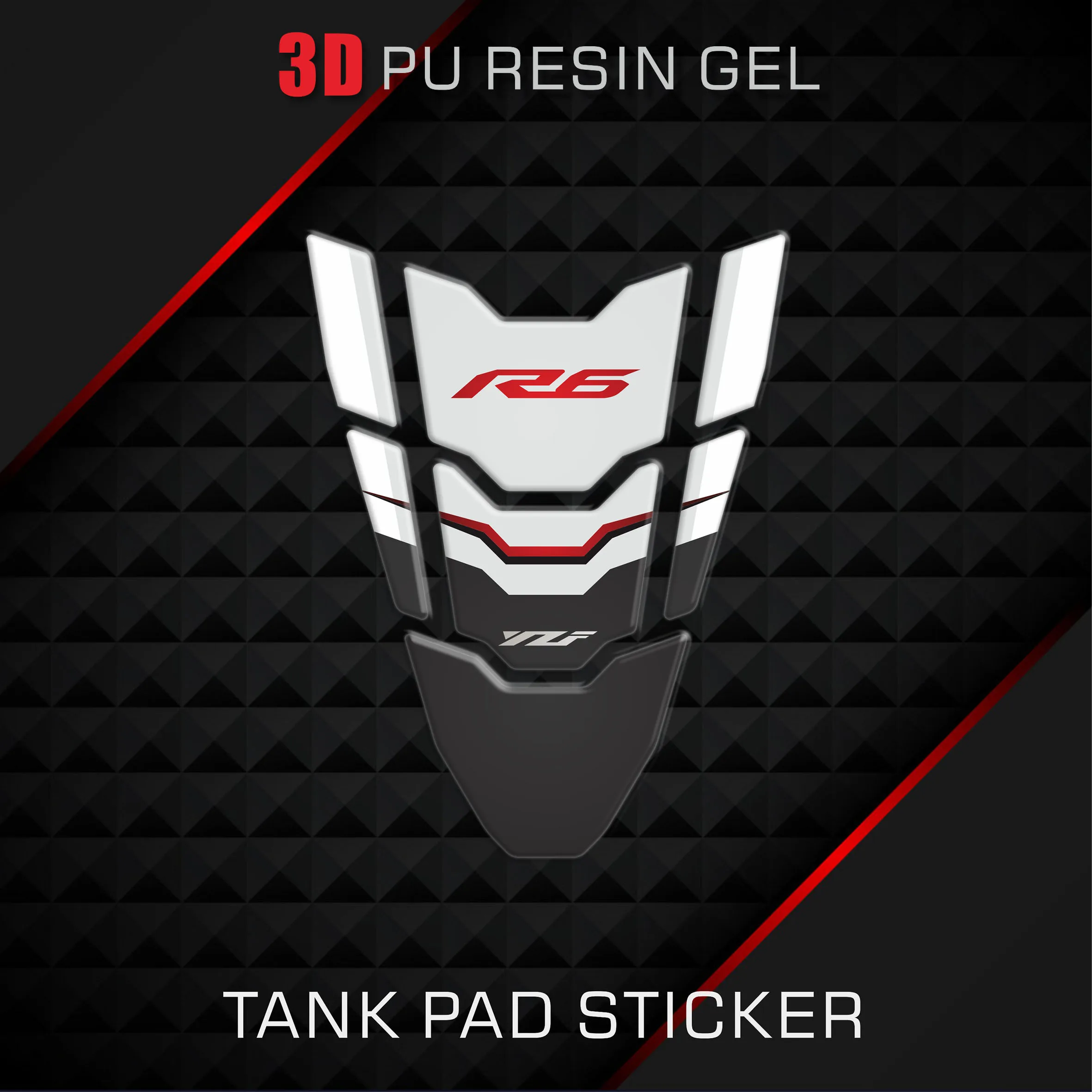 

For YZFR1 YZF R1 YZF1000 2023 Stickers Oil Gas Fuel Tank Pad Decals Protector Triple Clamp Motorcycle