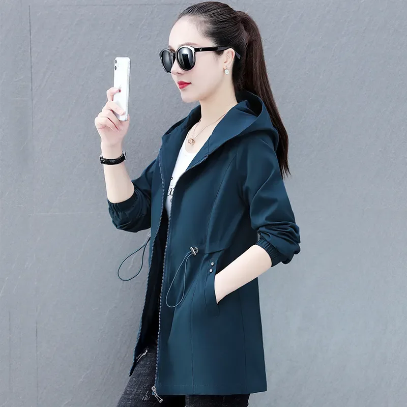 Новинка 2025 года повседневная куртка женская весенне-осенняя модная ветровка